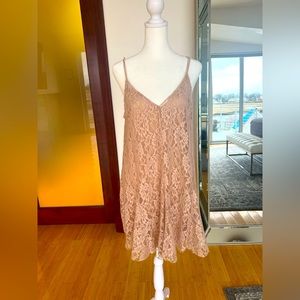 Zara Lace Nude Dress